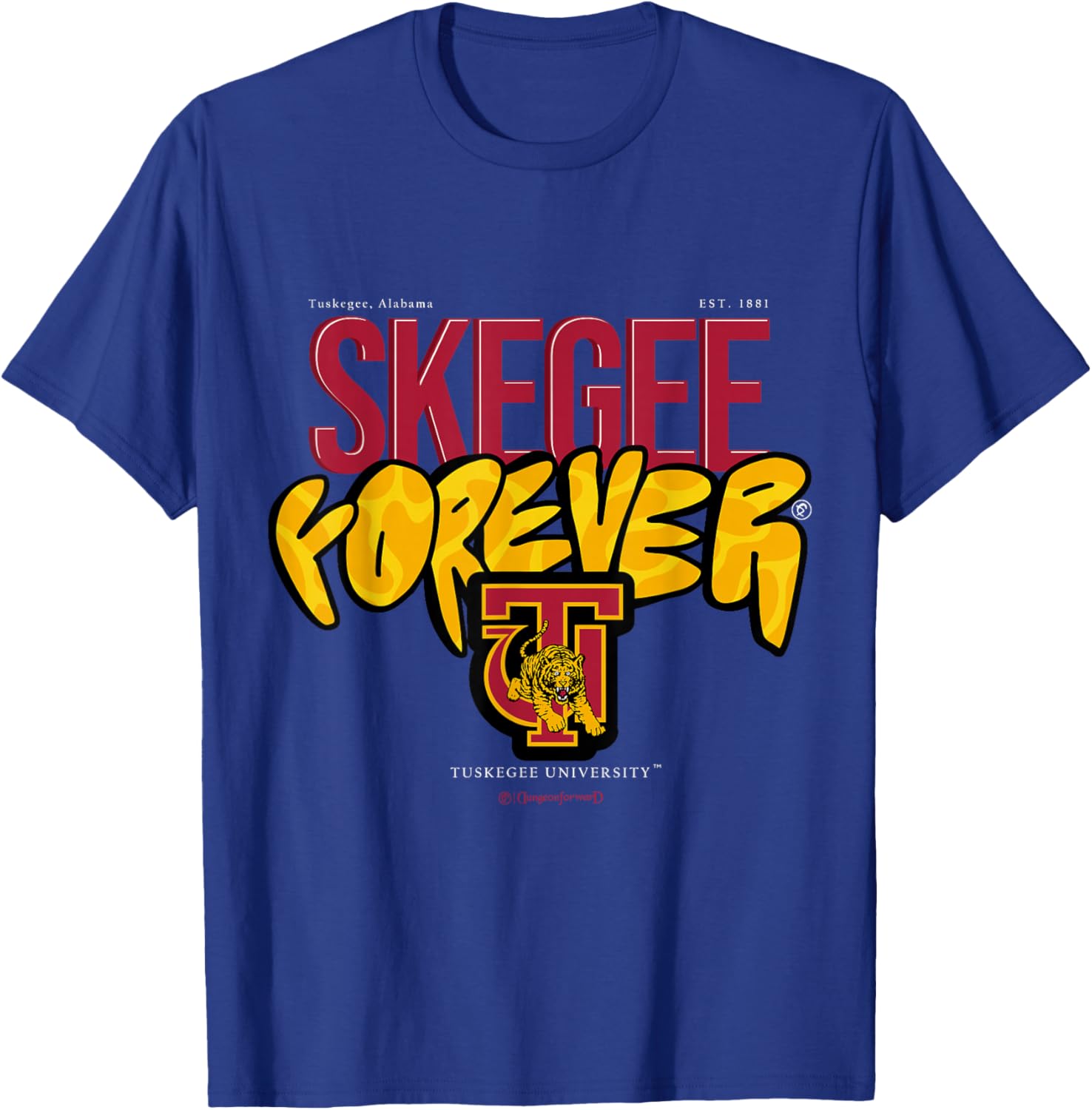 The Yard Essentials - Tuskegee University - Skegee Forever T-Shirt - T-Shirt | Royal
