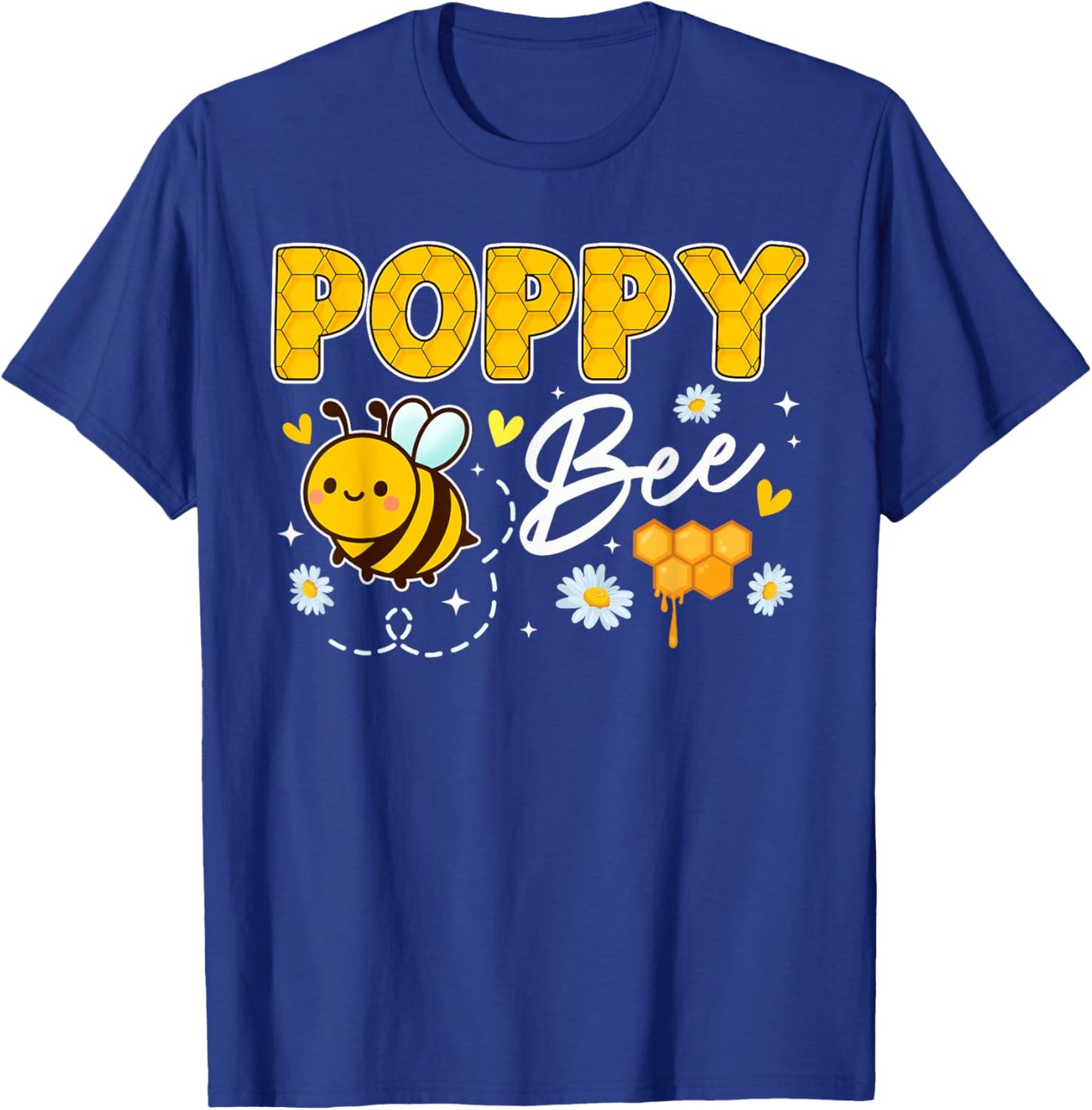 Poppy Bee Cute Beekeeping Birthday Party Matching Family T-Shirt - T-Shirt | Royal