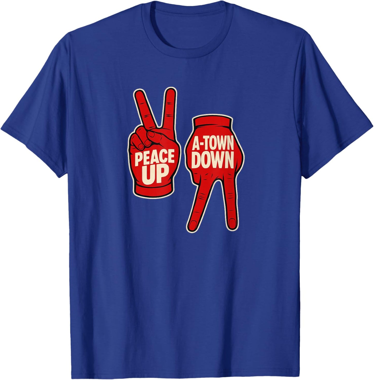 Peace Up A Town Down Apparel Men Women T-Shirt - T-Shirt | Royal