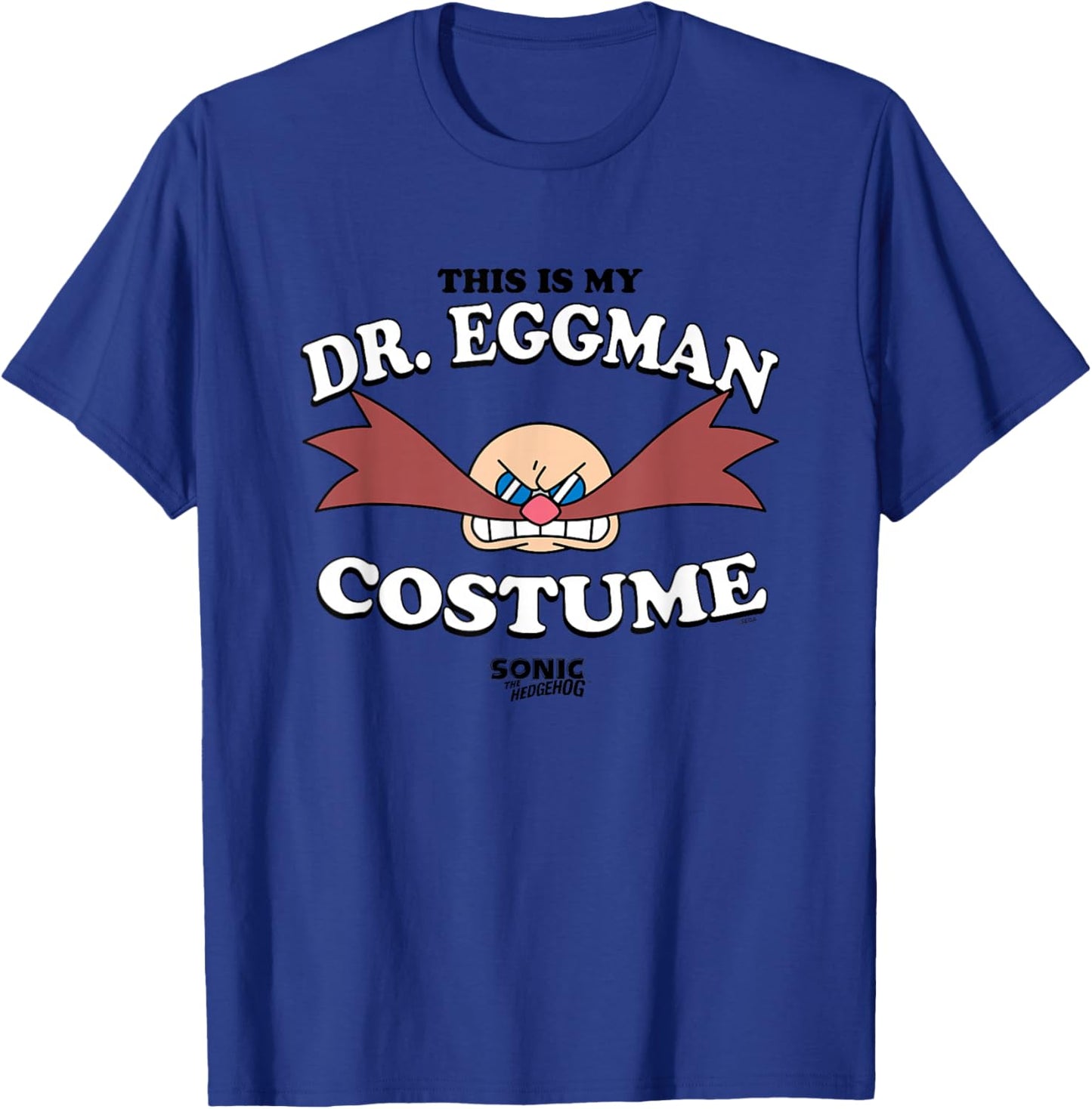 Sonic The Hedgehog Halloween This Is My Eggman Retro Costume T-Shirt - T-Shirt | Royal