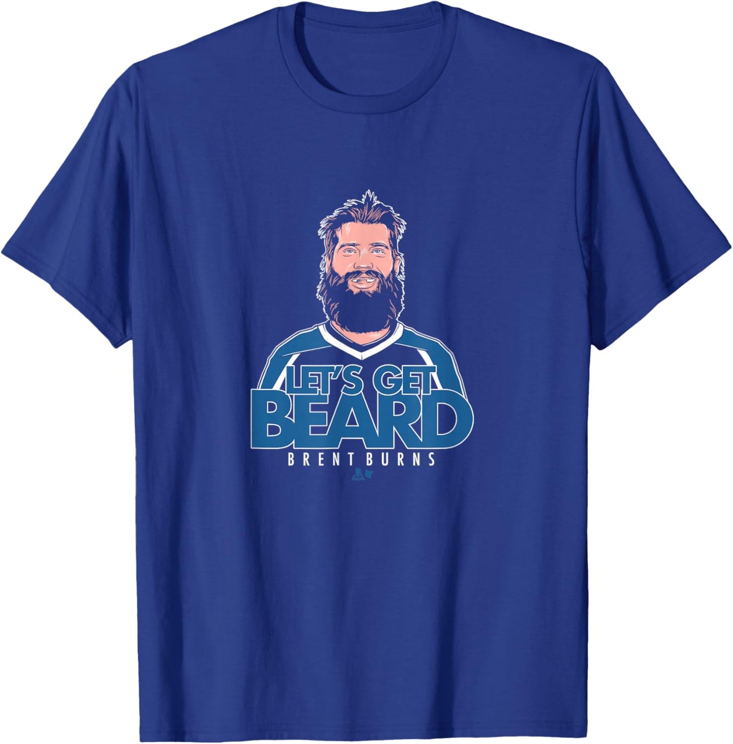Brent Burns - Let's Get Beard - Colorado Hockey T-Shirt - T-Shirt | Royal