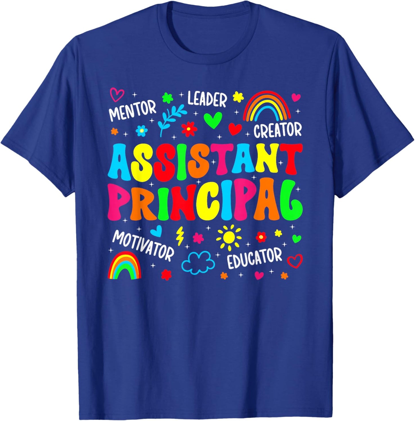 Groovy Assistant Principal Appreciation Assistant Principals T-Shirt - T-Shirt | Royal