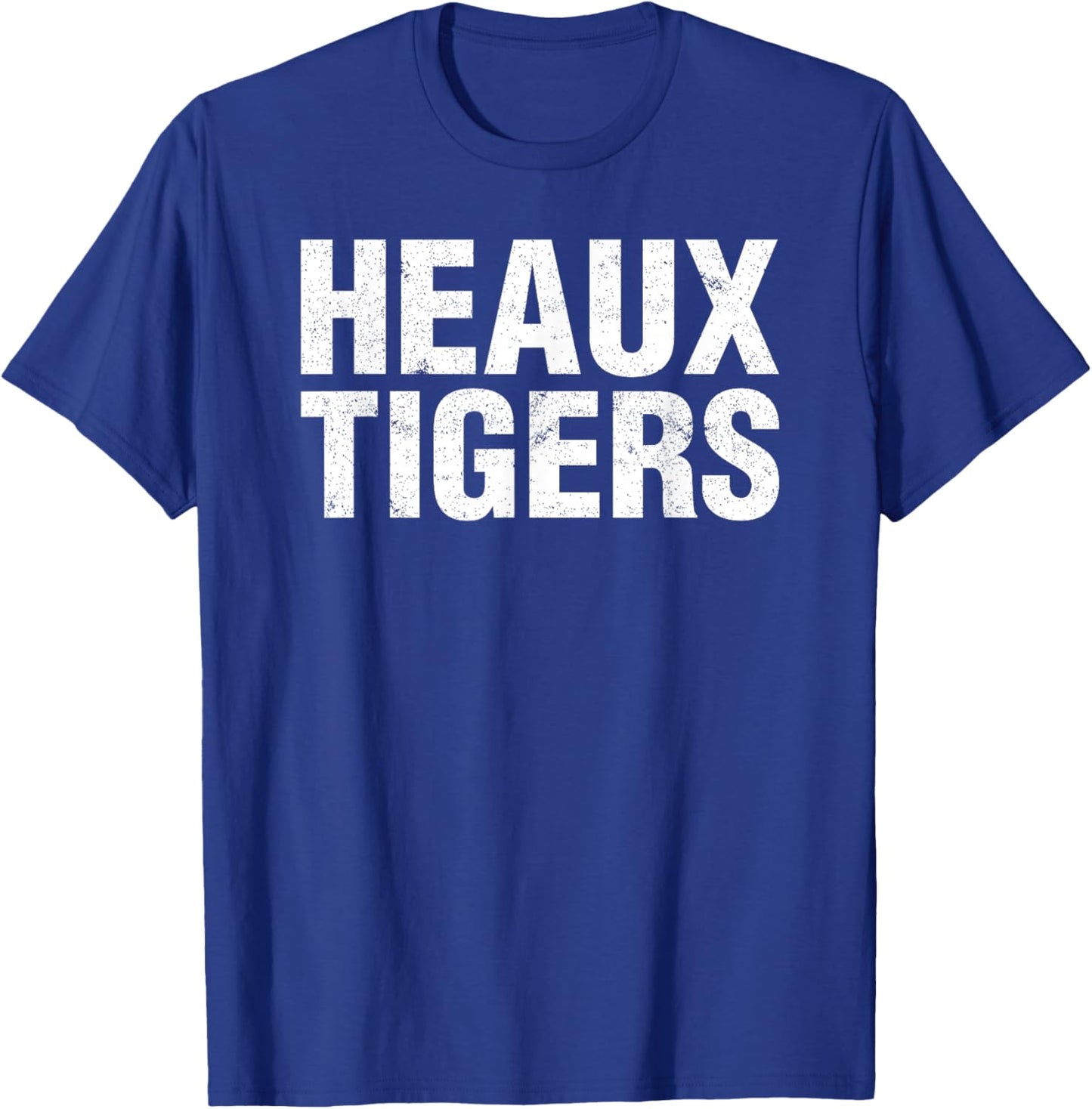 Heaux Tigers Funny Football Coach Slogan T-Shirt - T-Shirt | Royal