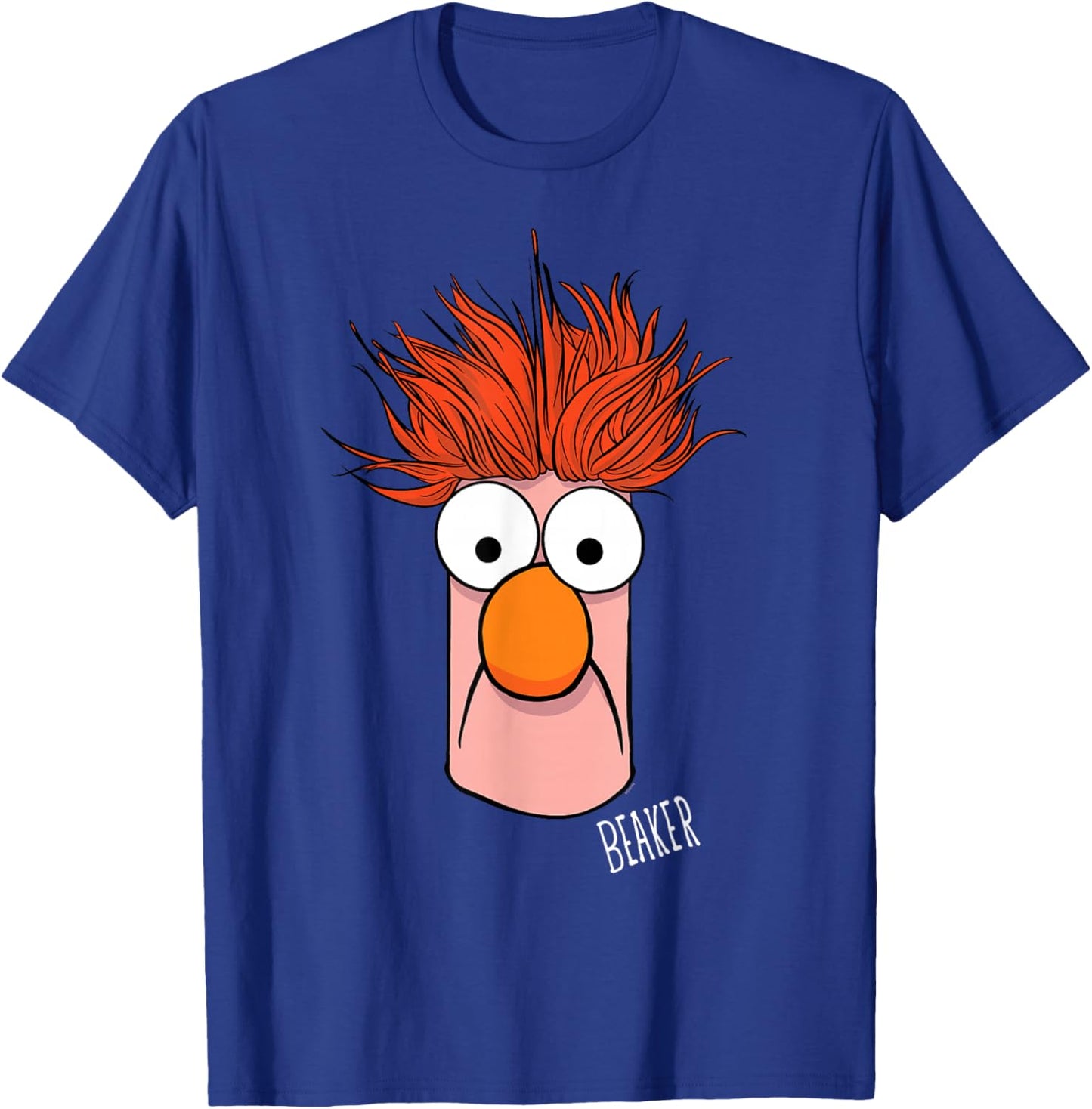 Disney The Muppets Beaker Muppet Labs Big Face T-Shirt - T-Shirt | Royal