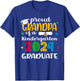 Proud Grandpa of Kindergarten Graduate 2024 Graduation T-Shirt - T-Shirt | Royal