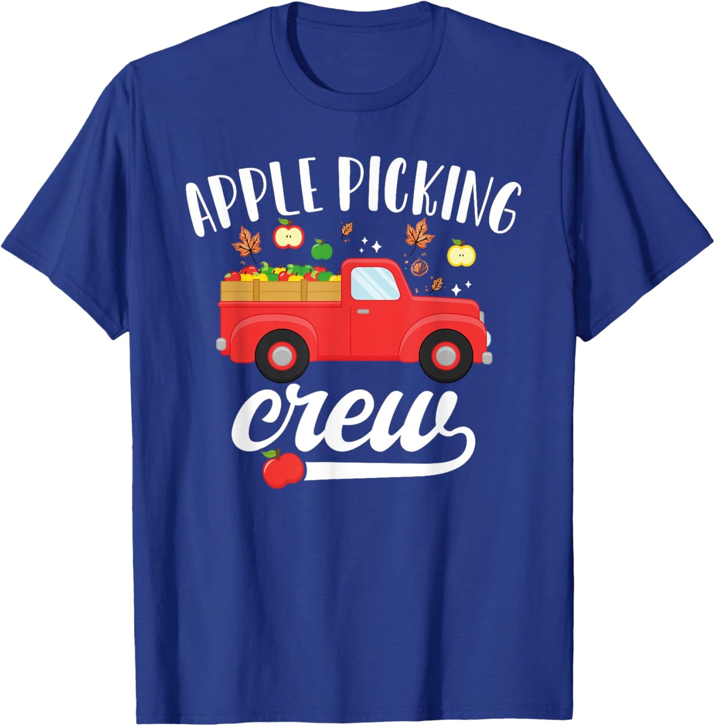 Apple Picking Crew Apple Picking Squad Cute Harvest Season T-Shirt - T-Shirt | Royal