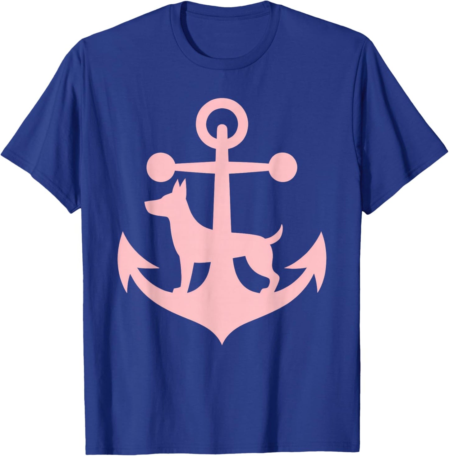 Nautischer Anker für Damen Sommer Segelboot Kreuzfahrt Hund Anker T-Shirt - T-Shirt | Royal