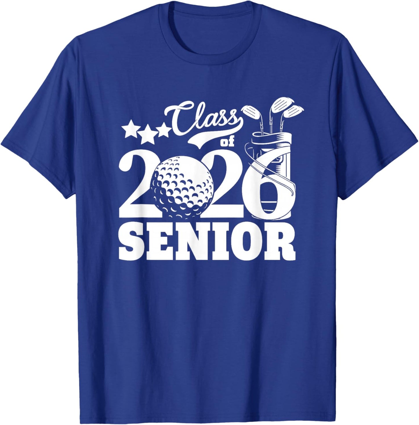 Class of 2026 Graduation Senior Golfer Golf Player Grad 2026 T-Shirt - T-Shirt | Royal