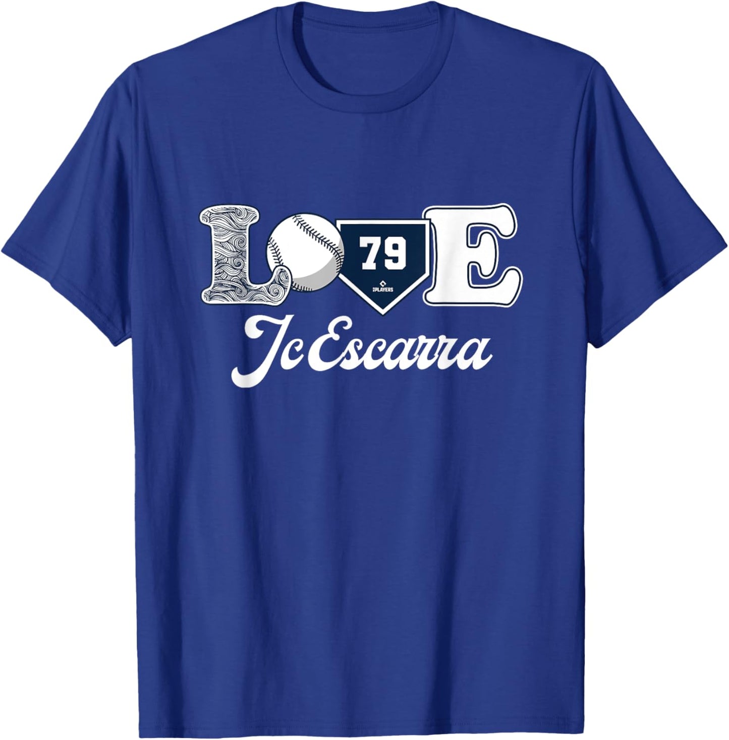 Love JC Escarra New York Baseball MLBPA T-Shirt - T-Shirt | Royal