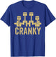 Cranky Car Engine Crankshaft Cars Lover Mechanics Father Day T-Shirt - T-Shirt | Royal