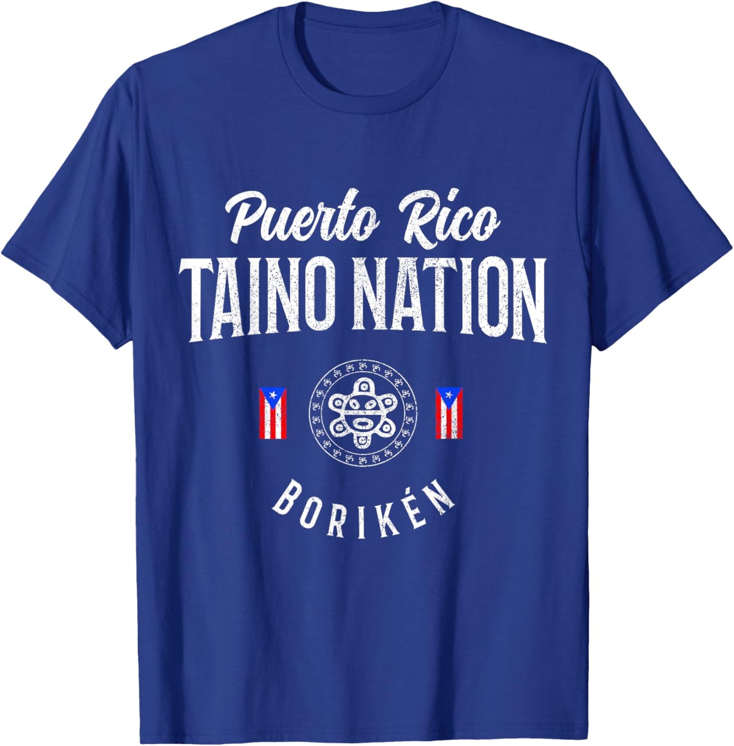 Taino Nation Boricua Boriken Pride Puerto Rico Indigenous T-Shirt - T-Shirt | Royal