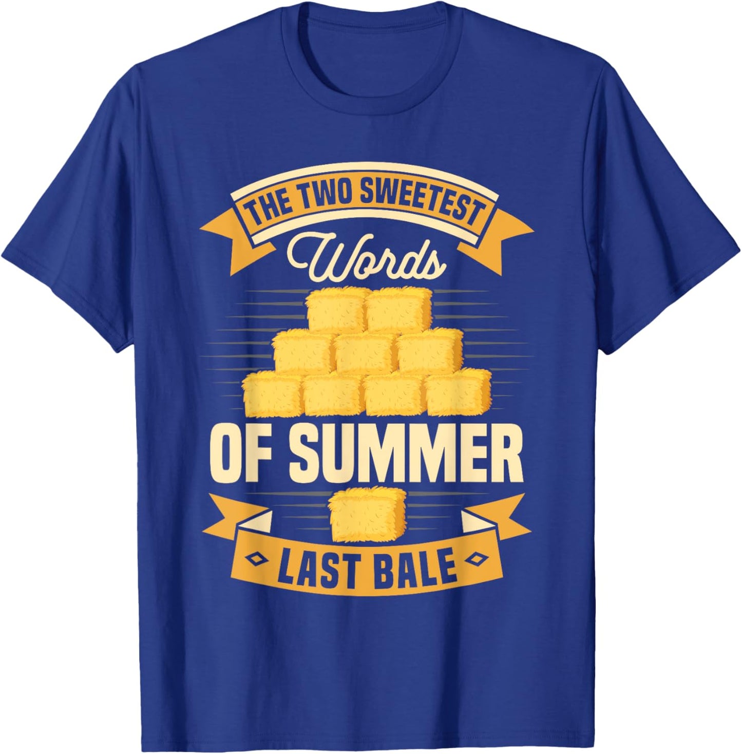 Hay Bale Farming Tractor Driver Hay Baling Hay Bale Farmer T-Shirt - T-Shirt | Royal