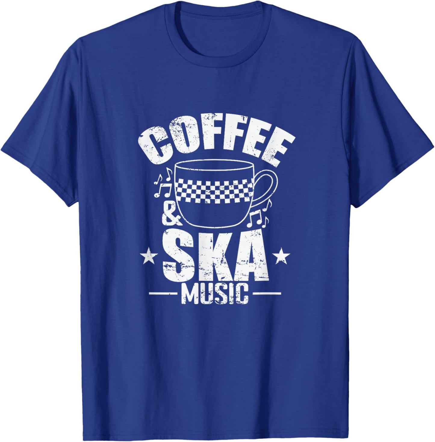 Coffee and Ska Music T-Shirt - T-Shirt | Royal