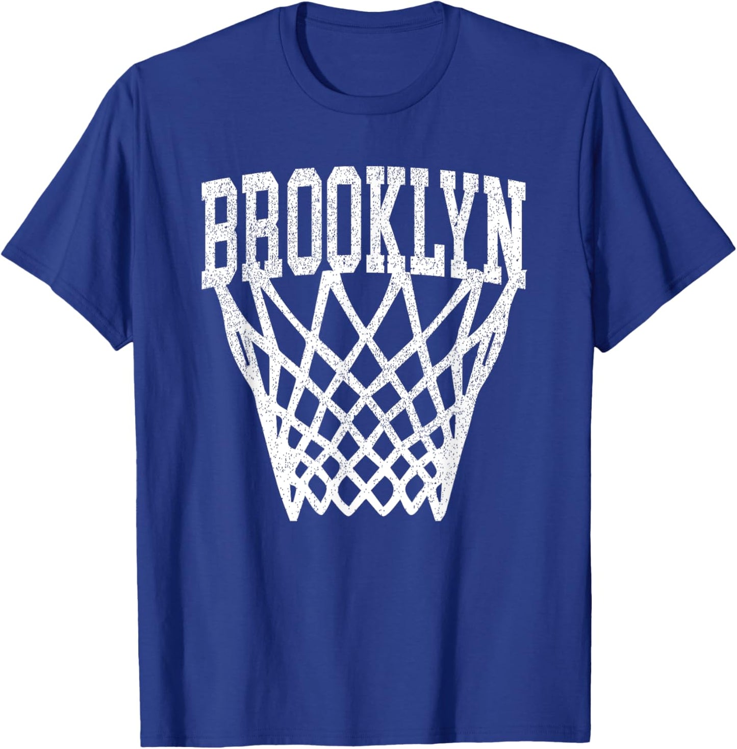 Brooklyn Vintage Basketball Net T-Shirt - T-Shirt | Royal