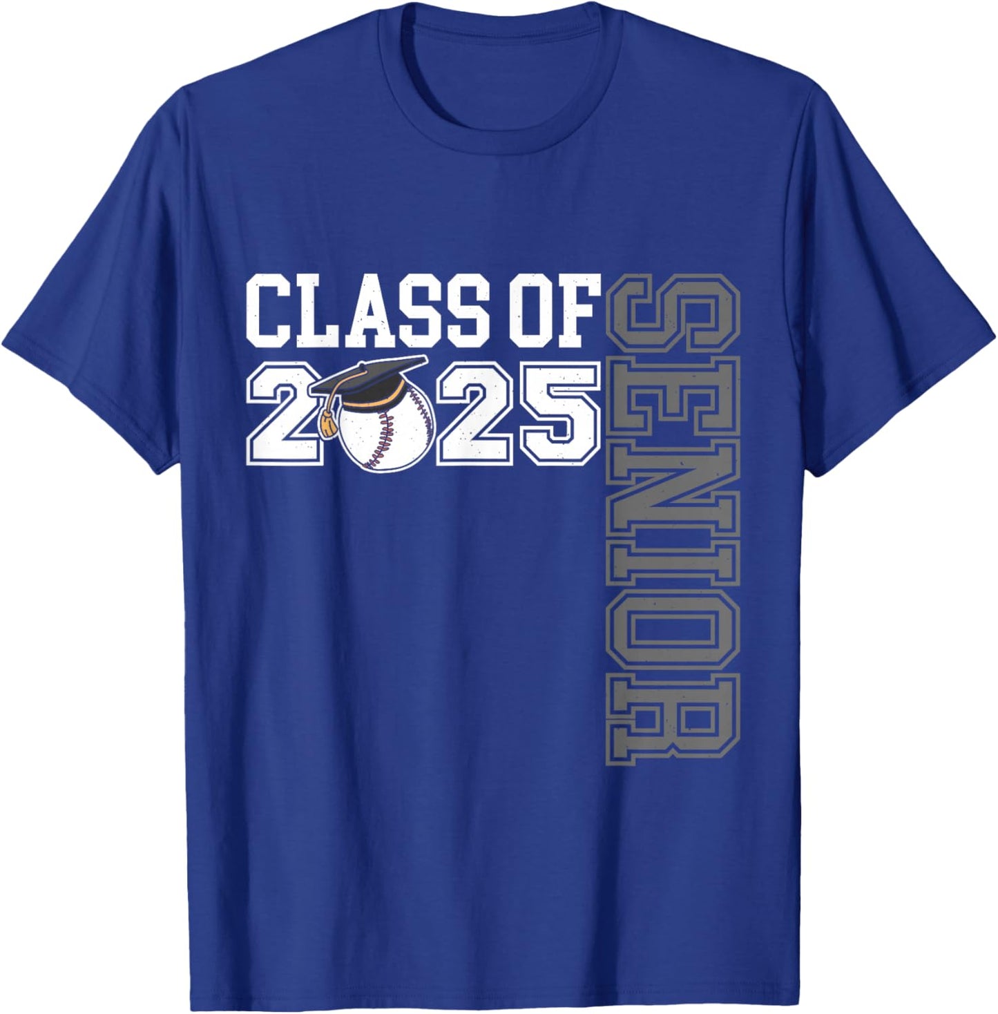 Class Of 2025 Baseball Senior Night T-Shirt - T-Shirt | Royal