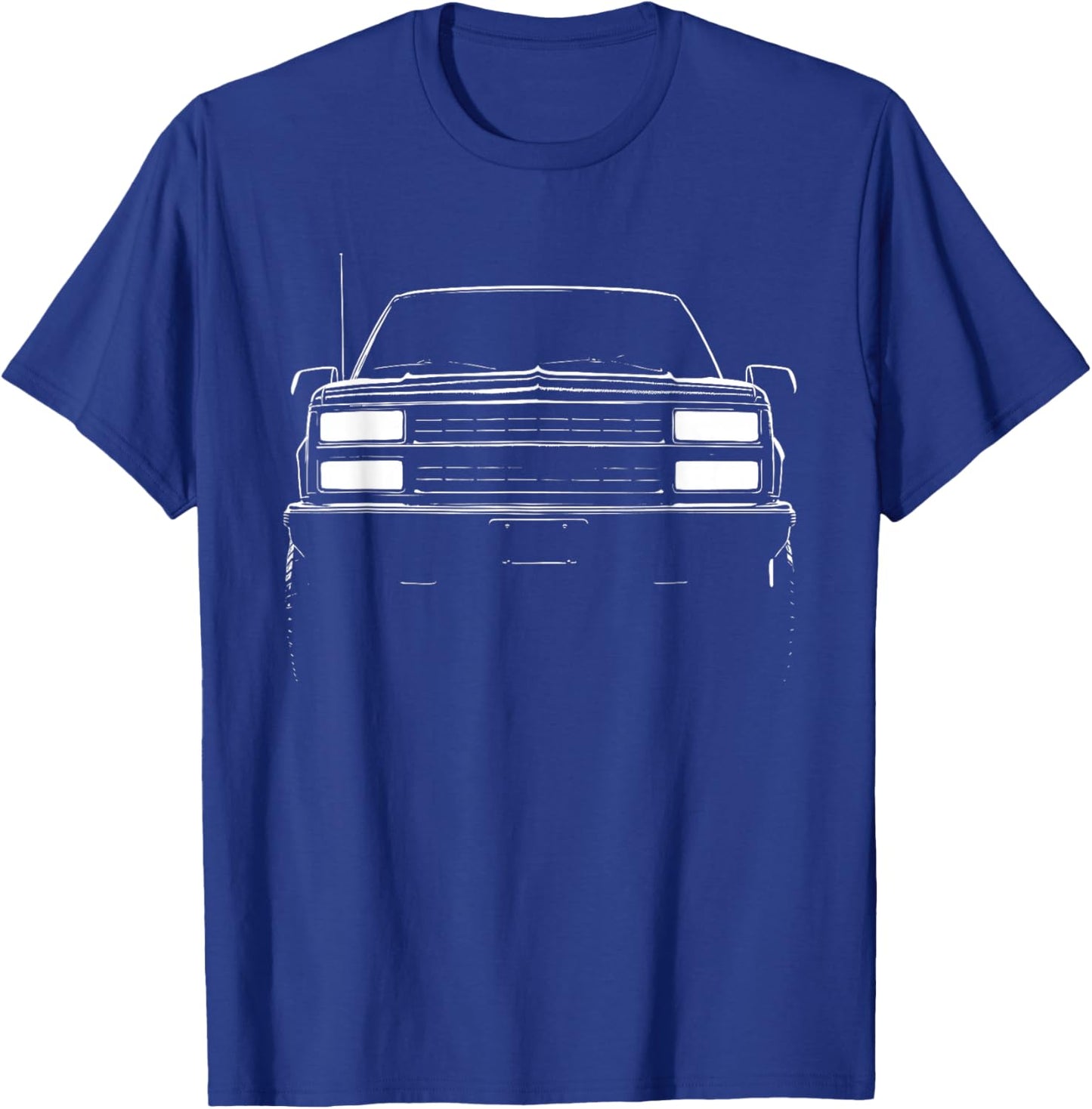 88-98 CK Truck GMT400 Front Grill Silhouette OBS T-Shirt - T-Shirt | Royal
