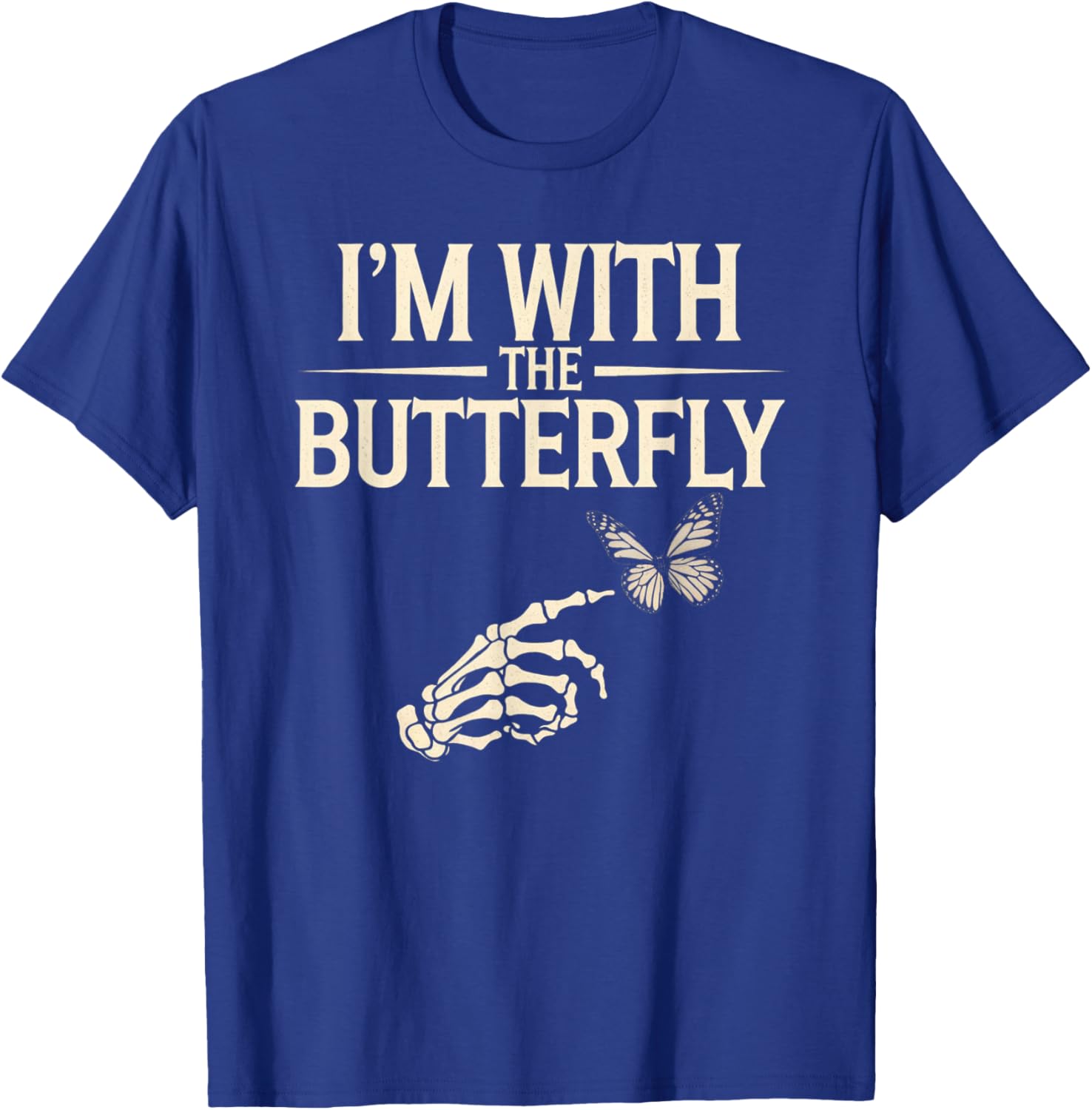 I'm With Butterfly Halloween Costume Couples Matching Gifts T-Shirt - T-Shirt | Royal