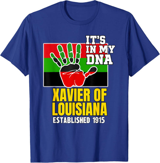 Xavier of Louisiana, XUL, Flag HBCU HBC T-Shirt - T-Shirt | Royal