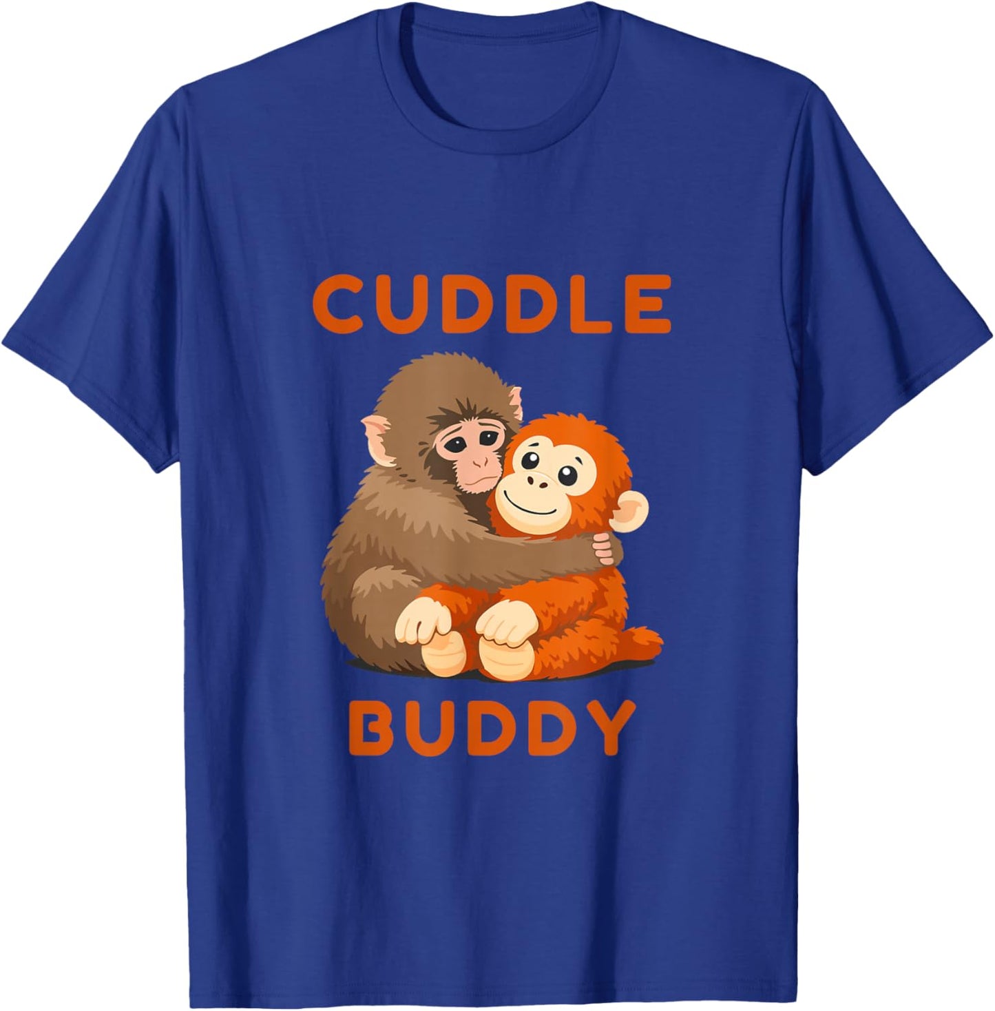 Baby Monkey Punch Cuddle Buddy with Stuffed Toy T-Shirt - T-Shirt | Royal