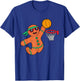 Funny Gingerbread Basketball Christmas Xmas Boys Kids T-Shirt - T-Shirt | Royal