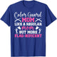 Color Guard Mom Flag-Nificent Mom Of A Color Guard Member T-Shirt - T-Shirt | Royal