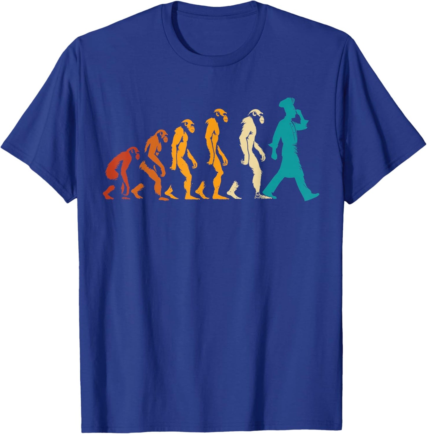 Cooking Evolution Cook Chef Cuisine Cooking Meal Prep T-Shirt - T-Shirt | Royal