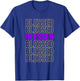 Purple and Golds Blessed-gold & Purple Color Graphic T-Shirt - T-Shirt | Royal