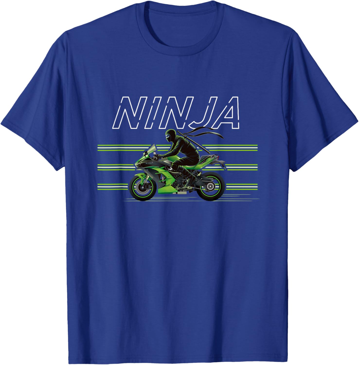 NINJA Supersport Racing Motorcycle Sportbike T-Shirt - T-Shirt | Royal