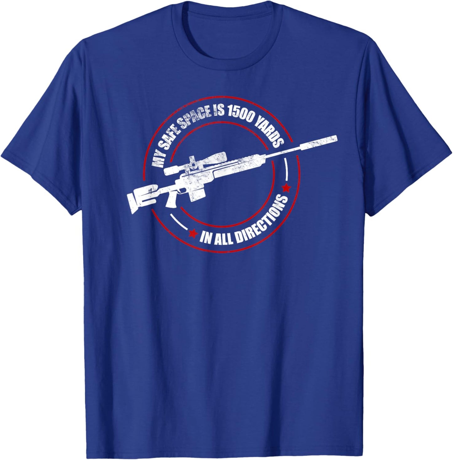 Vintage Armed Forces Military Funny Saying Veteran Sniper T-Shirt - T-Shirt | Royal