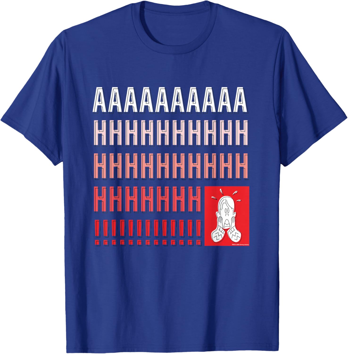 Home Alone Kevin McCallister “AAAAAHHHHHH!!!!!” Scream Funny T-Shirt - T-Shirt | Royal