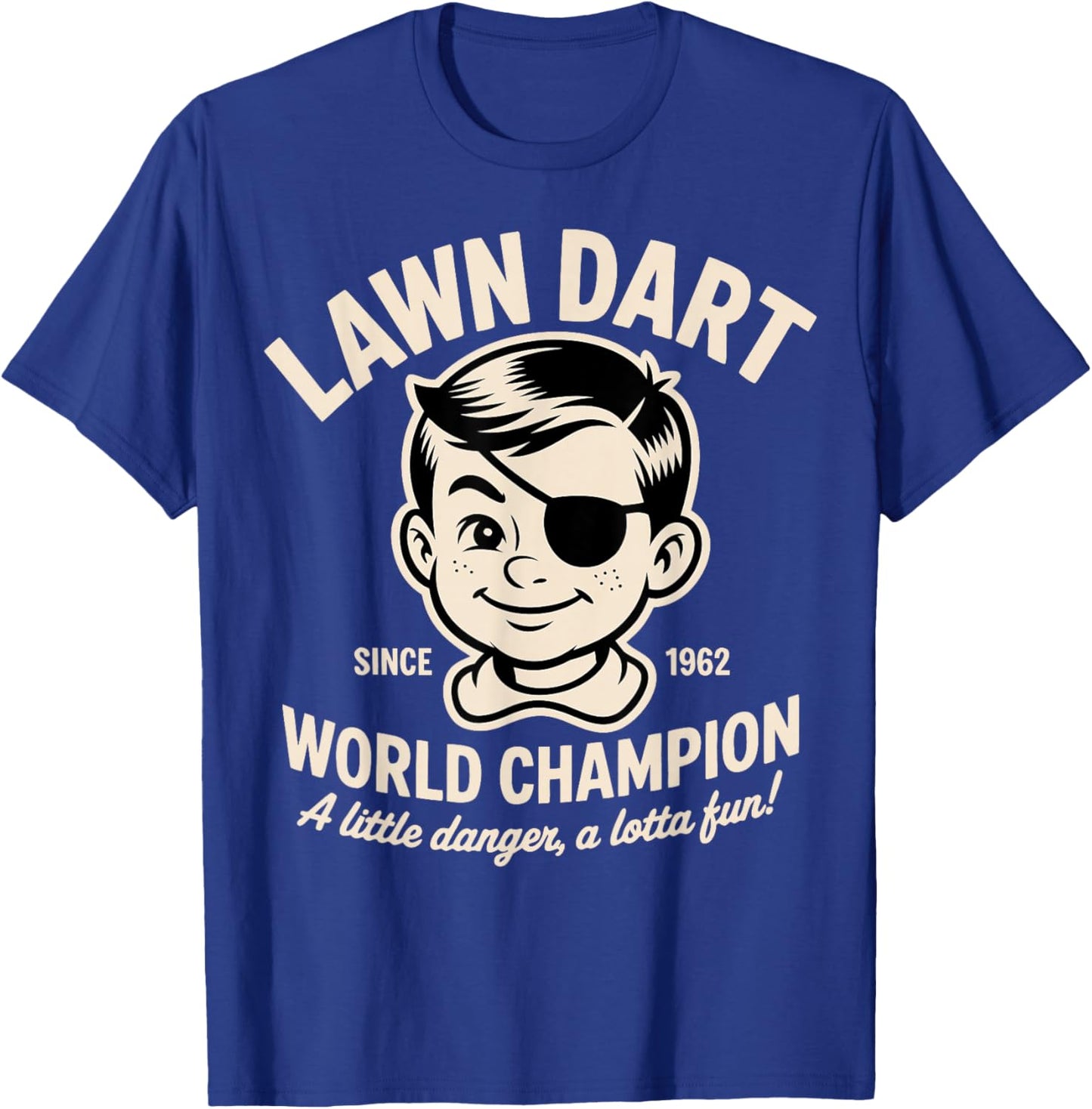 Lawn Dart Champion Nostalgic T-Shirt - T-Shirt | Royal