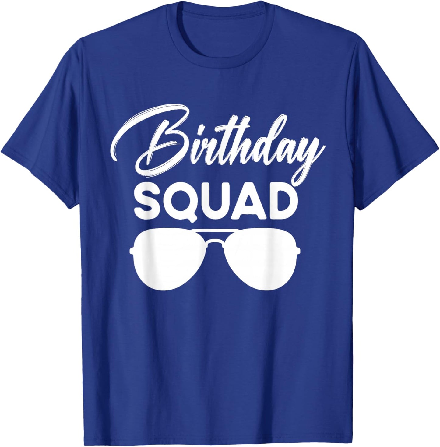Birthday Squad Party Matching Family Group Birthday Team T-Shirt - T-Shirt | Royal