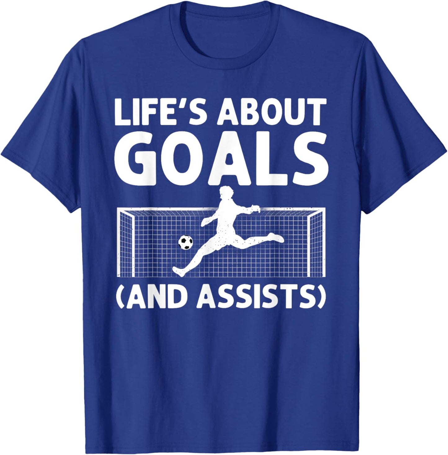 Funny Soccer Art For Boys Girls Men Women Gag Soccer Player T-Shirt - T-Shirt | Royal
