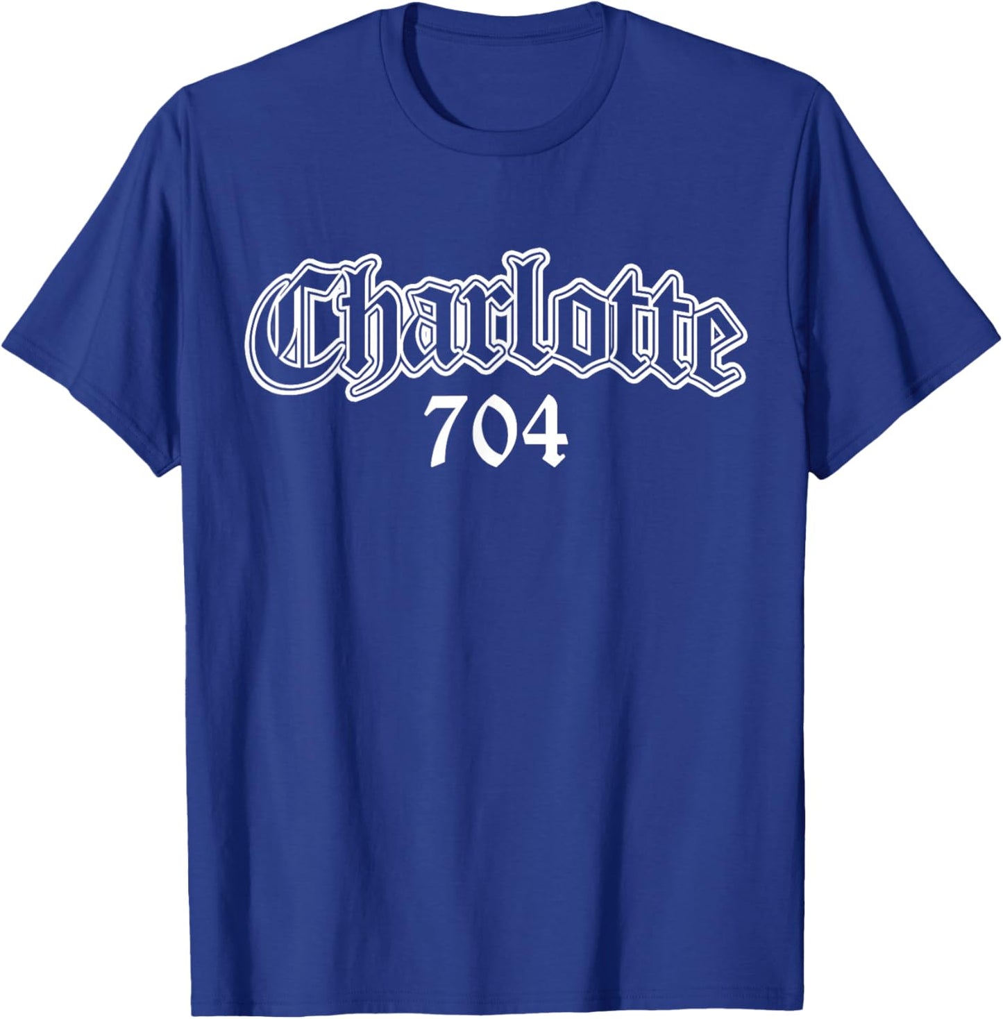 Charlotte North Carolina 704 T-Shirt - T-Shirt | Royal