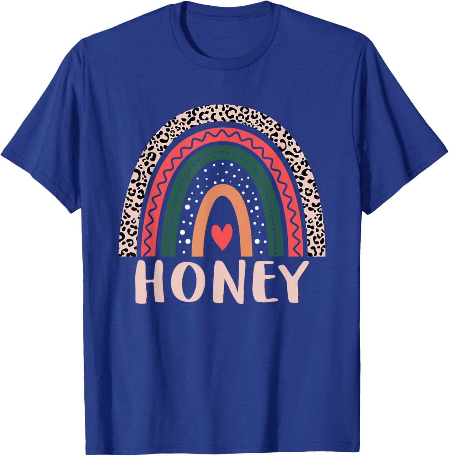 Honey Rainbow Grandma Grandmother Women Mothers Day Honey T-Shirt - T-Shirt | Royal