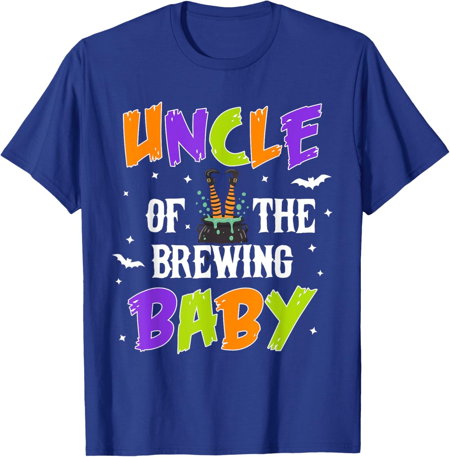 Uncle of the Brewing Baby Halloween Theme Baby Shower T-Shirt - T-Shirt | Royal