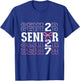 Senior 2027 Class of 2027 Coquette Bow Pink Girls T-Shirt - T-Shirt | Royal
