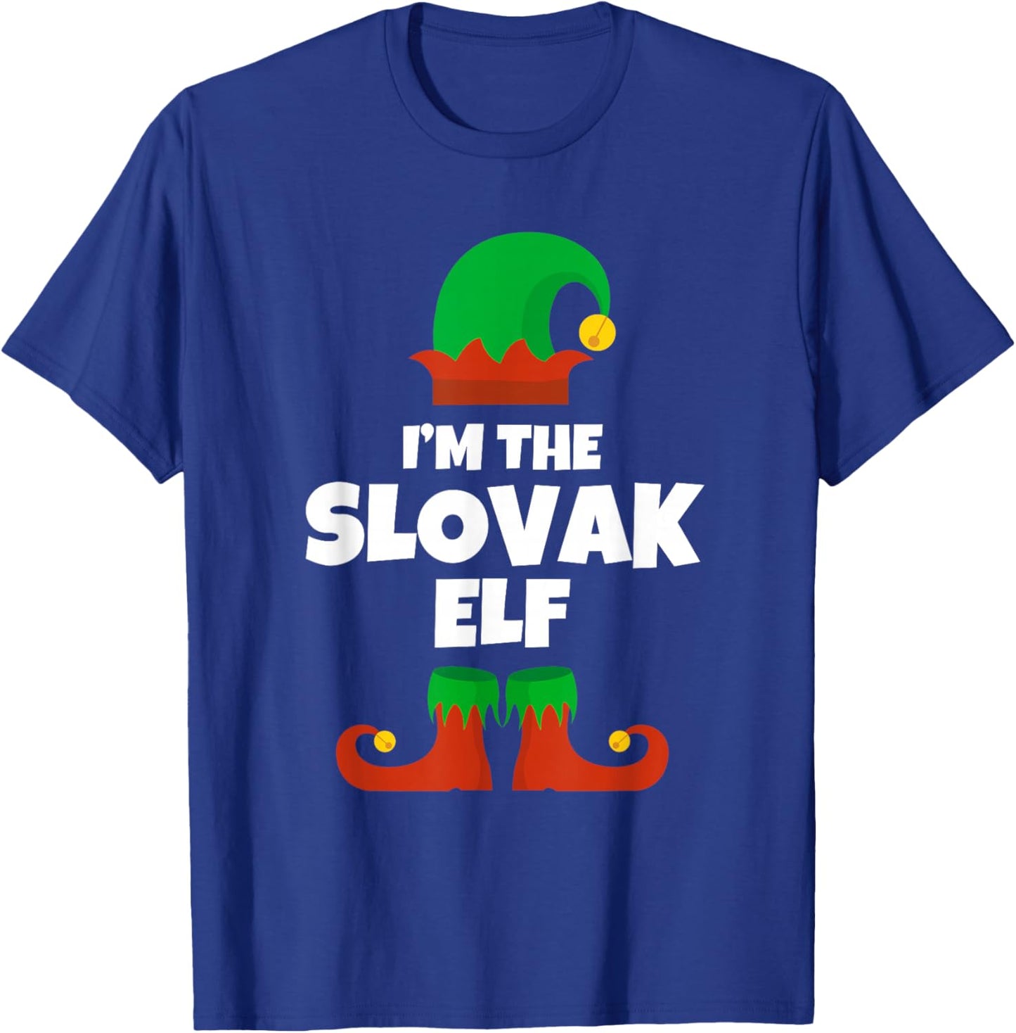 I'm The Slovak Elf Family Pajama Christmas Funny Slovakia T-Shirt - T-Shirt | Royal