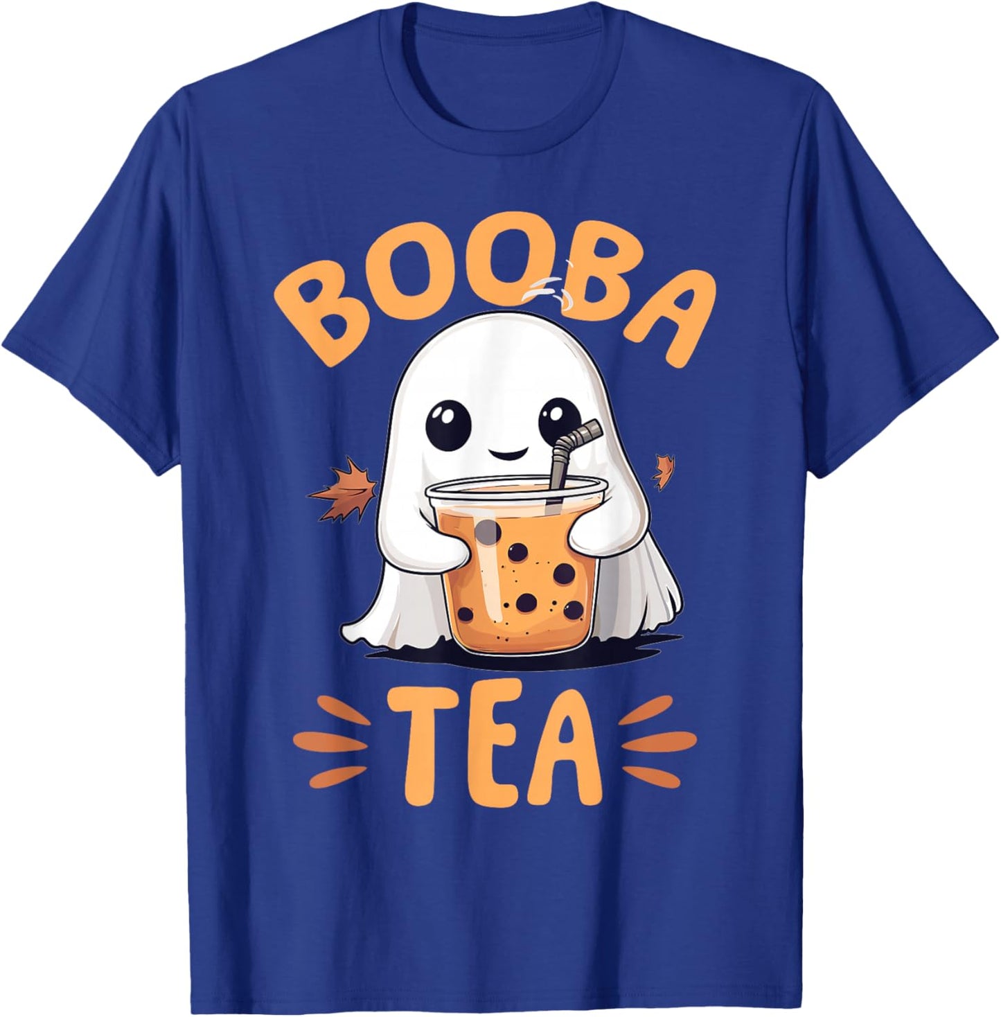 Funny Halloween Ghost Bubble Tea Booba Tea T-Shirt - T-Shirt | Royal