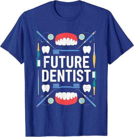 Future Dentist Graduation School Kids Toddler Women Men T-Shirt - T-Shirt | Royal