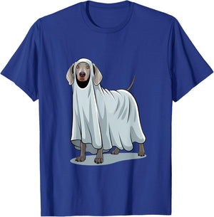 Weimaraner Dog Halloween Ghost Costume Design Men Women Kids T-Shirt - T-Shirt | Royal
