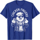 Grandio Design Introverted Intellectual Gifts Chicken Fingers Funny Adult Middle Finger Rude Rooster T-Shirt - T-Shirt | Royal