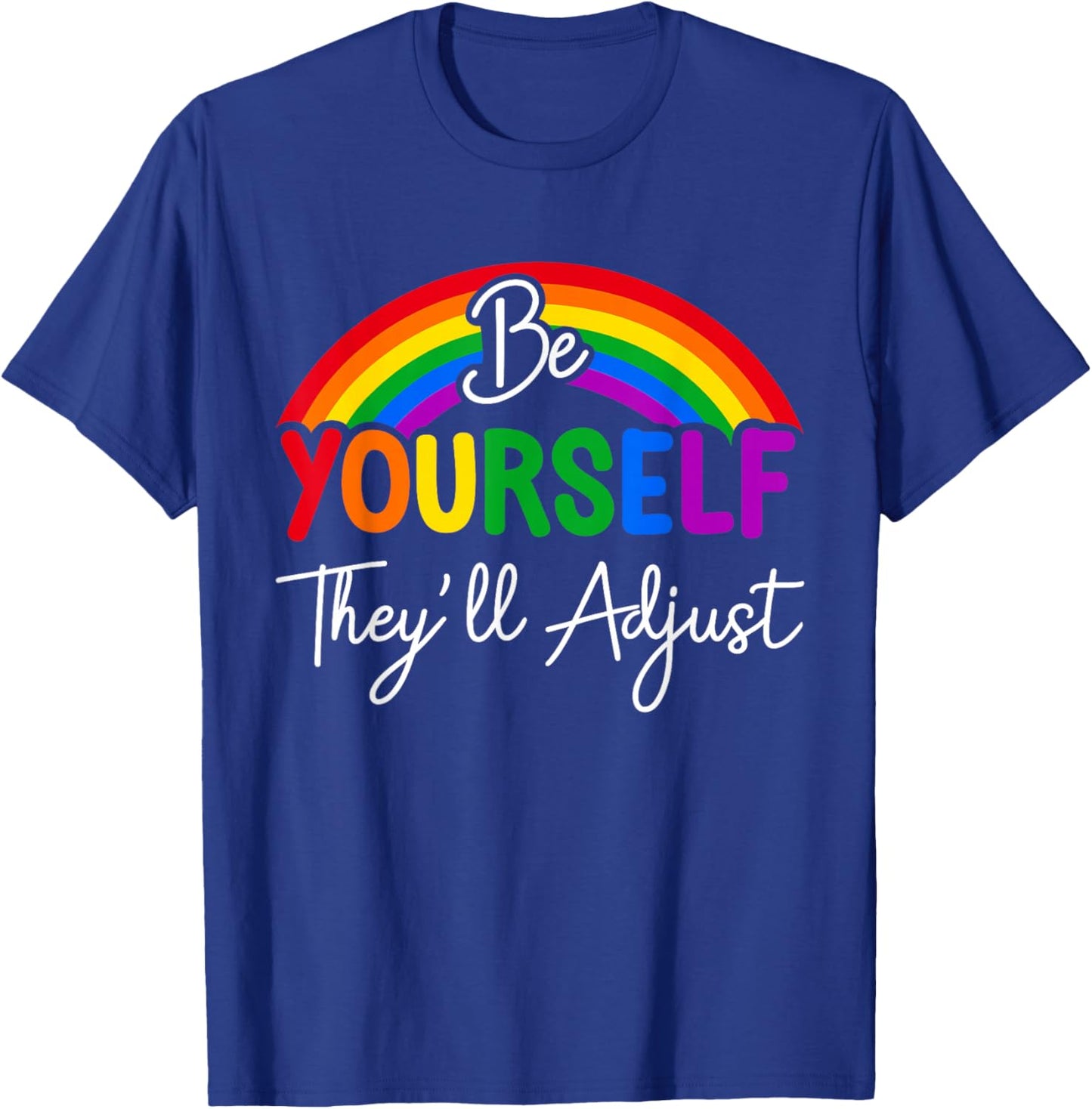Funny Skeleton Hand LGBTQ Pride Rock Gift Women Girls T-Shirt - T-Shirt | Royal