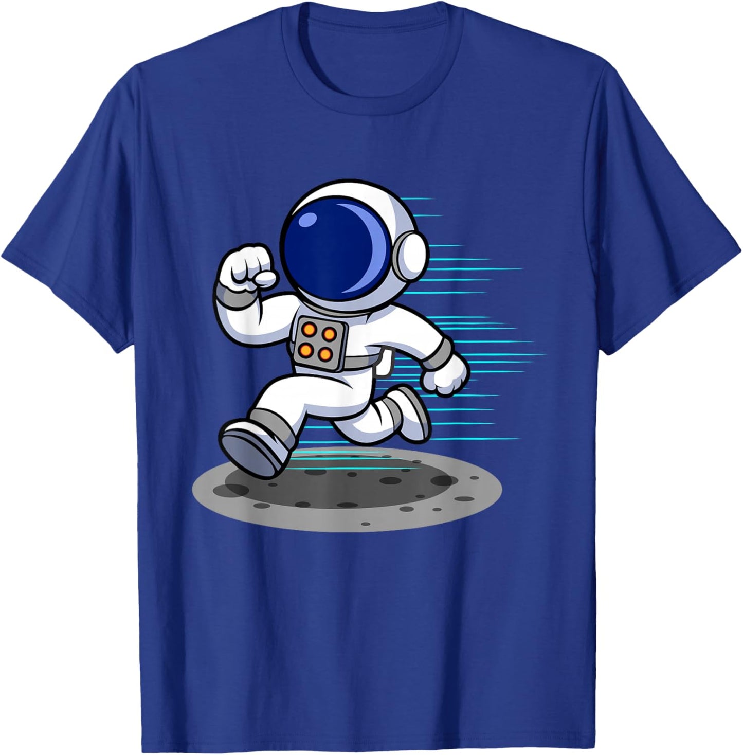 Astronaut Running Adventure T-Shirt - T-Shirt | Royal