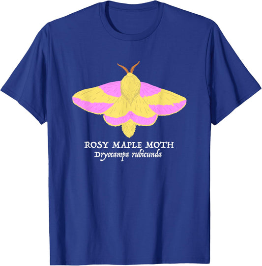 Rosy Maple Moth Dryocampa rubicunda Nature Wildlife T-Shirt - T-Shirt | Royal