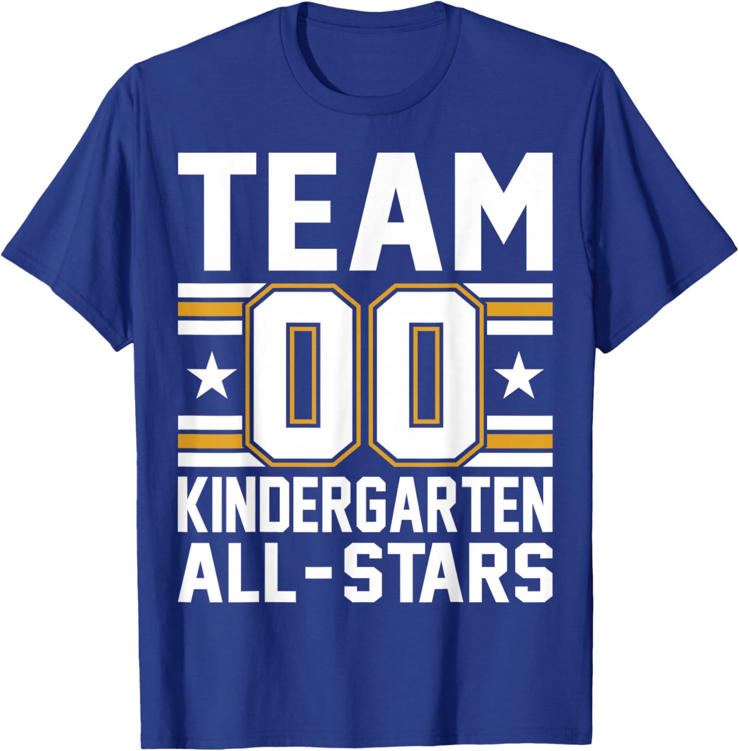 Kids Sports Preschool Team Kindergarten All Stars Jersey T-Shirt - T-Shirt | Royal