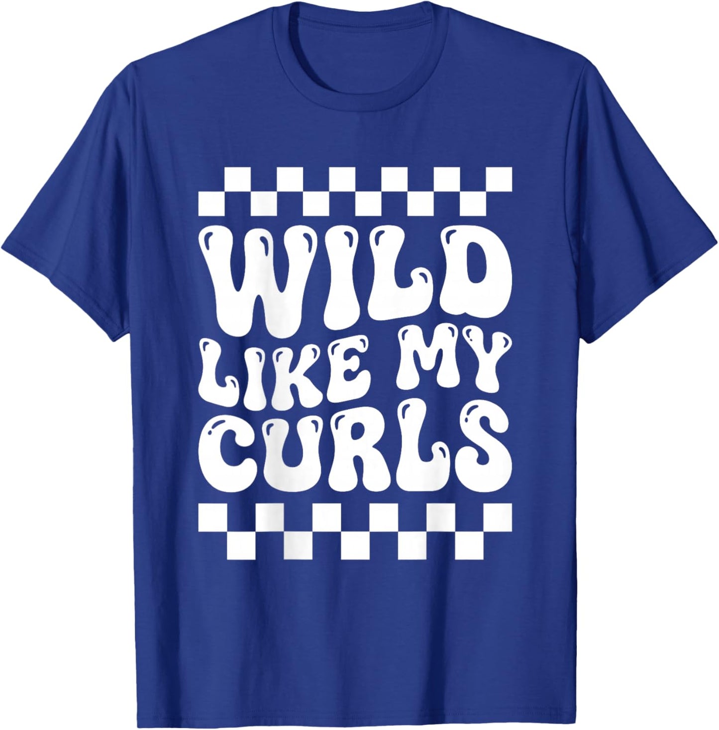 Wild Like My Curls Toddler (on Back) T-Shirt - T-Shirt | Royal