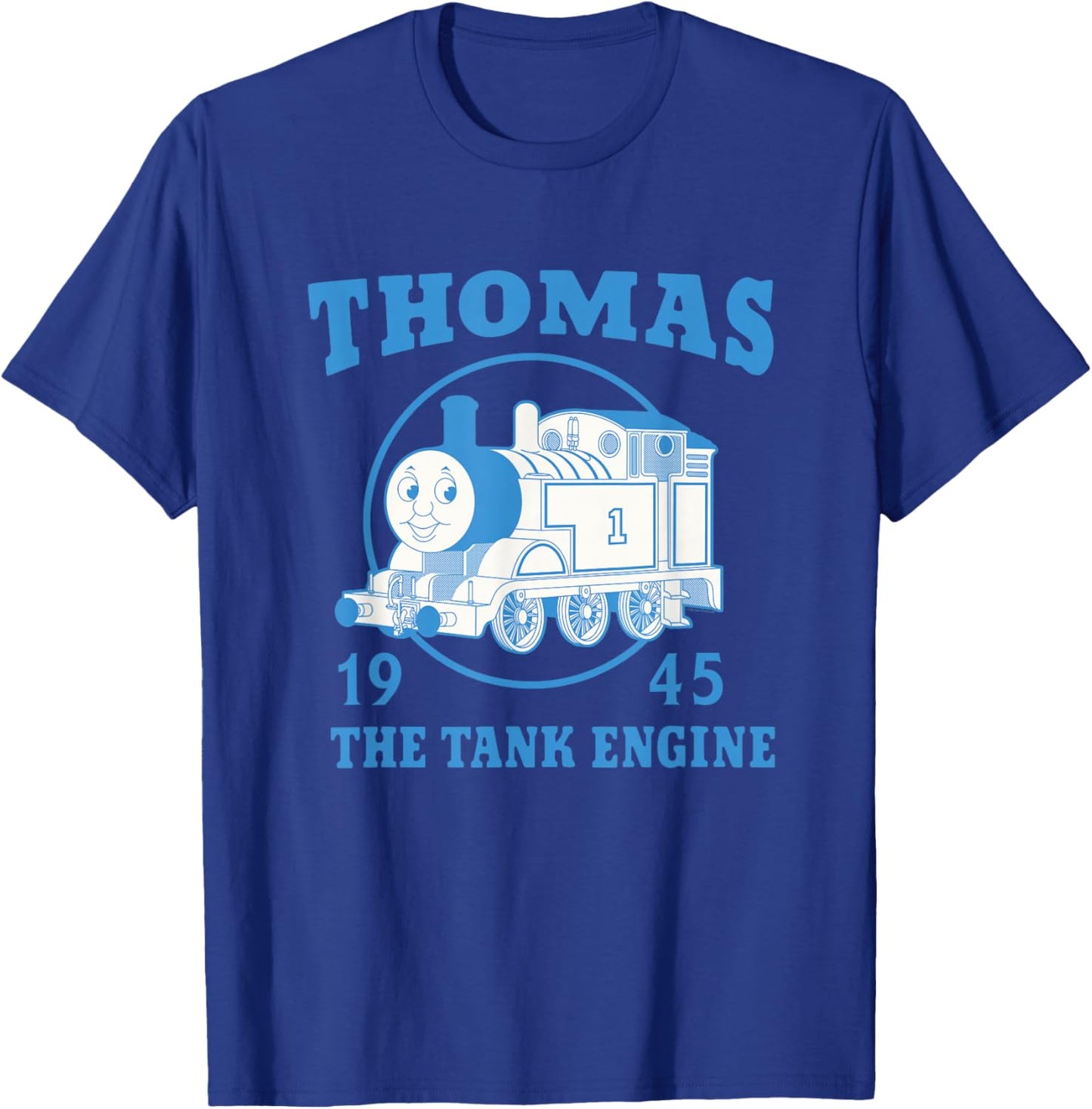 Thomas & Friends - Vintage Blue Thomas the Tank Engine T-Shirt - T-Shirt | Royal