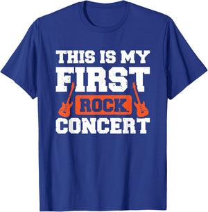 This Is My First Rock Concert T-Shirt - T-Shirt | Royal