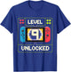 Level 9 Unlocked 9th Birthday Shirt Video Game 9 Year Old T-Shirt - T-Shirt | Royal